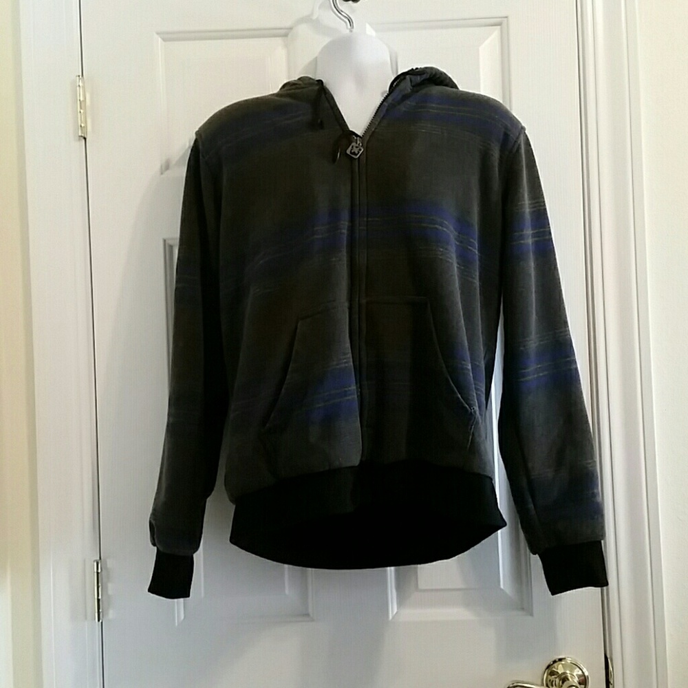 No brand blue/grey zip up L